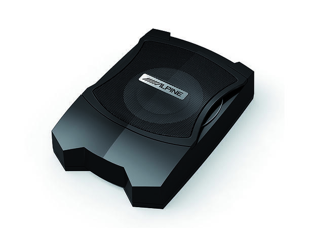 Alpine PWE-V80 - aktiv subwoofer 8" (20cm), 80W, kompakt, høynivå inn 